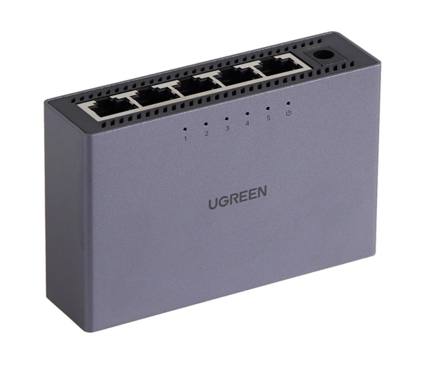 UGREEN Przełącznik Switch CM633 5-portowy GigaBit Ethernet czarny - 1501560 - zdjęcie